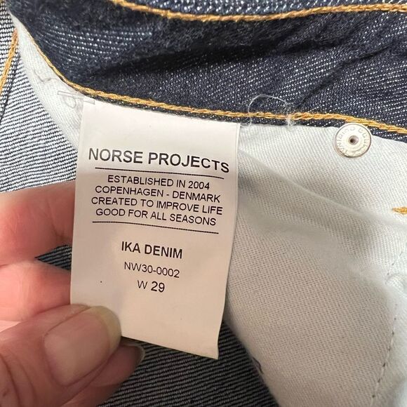 New Norse Projects Ika Denim High Waist Relaxed Fit Made in Italy- Women's 28W - Picture 4 of 9